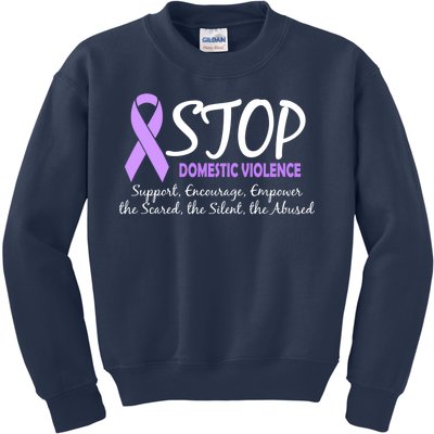 Stop Domestic Violence Kids Sweatshirt