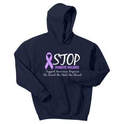 Stop Domestic Violence Kids Hoodie