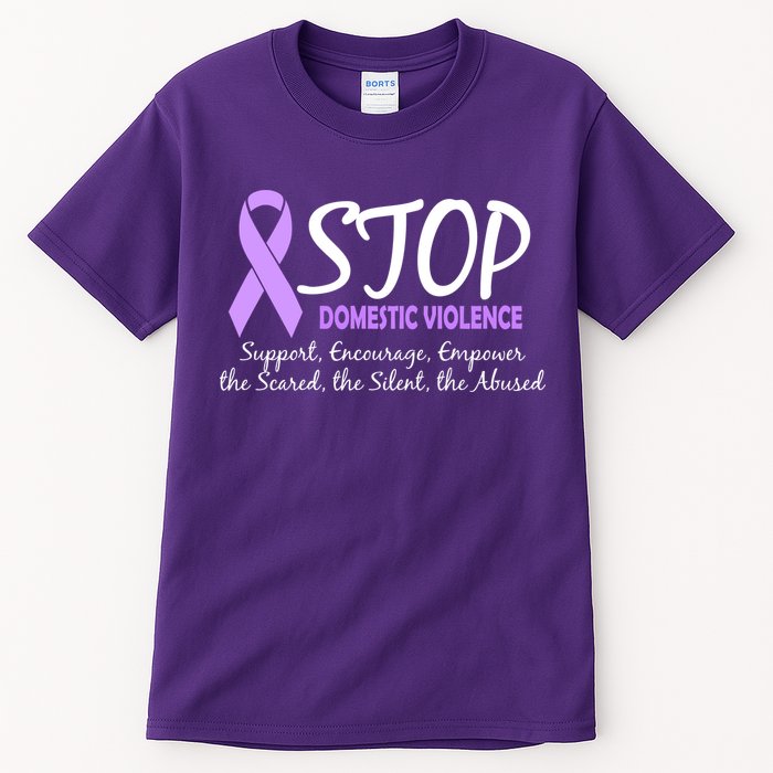 Stop Domestic Violence Tall T-Shirt