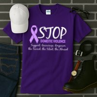 Stop Domestic Violence Tall T-Shirt