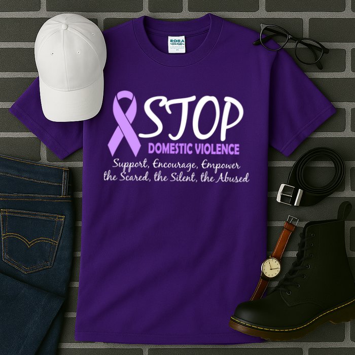 Stop Domestic Violence Tall T-Shirt