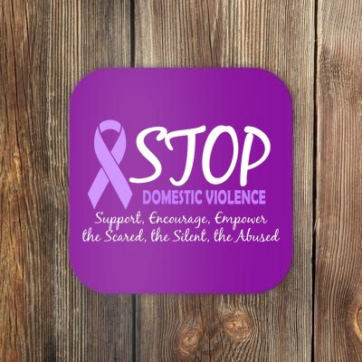 Stop Domestic Violence Coaster