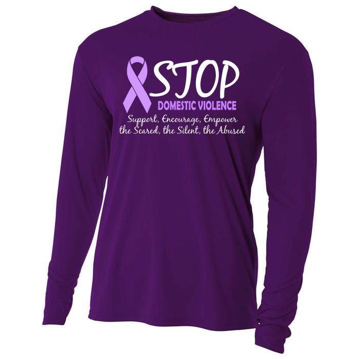 Stop Domestic Violence Cooling Performance Long Sleeve Crew