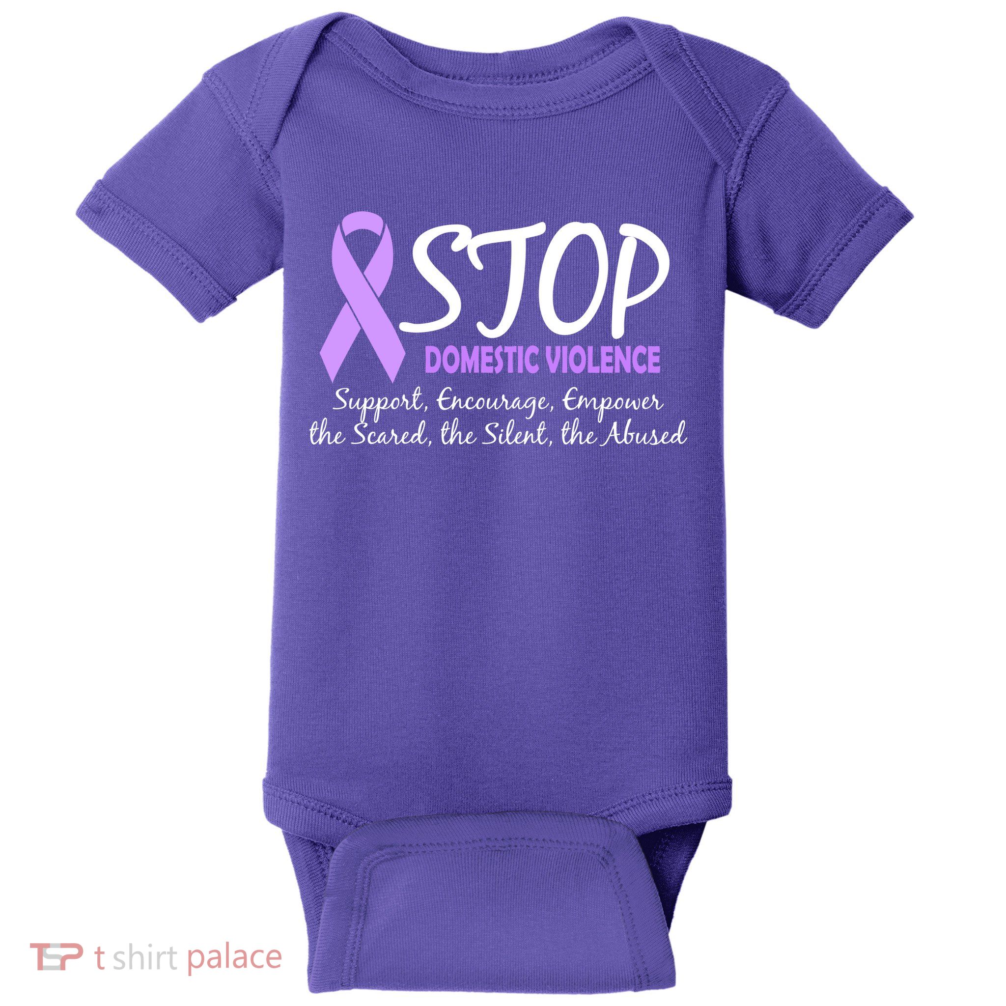 Stop Domestic Violence Baby Bodysuit