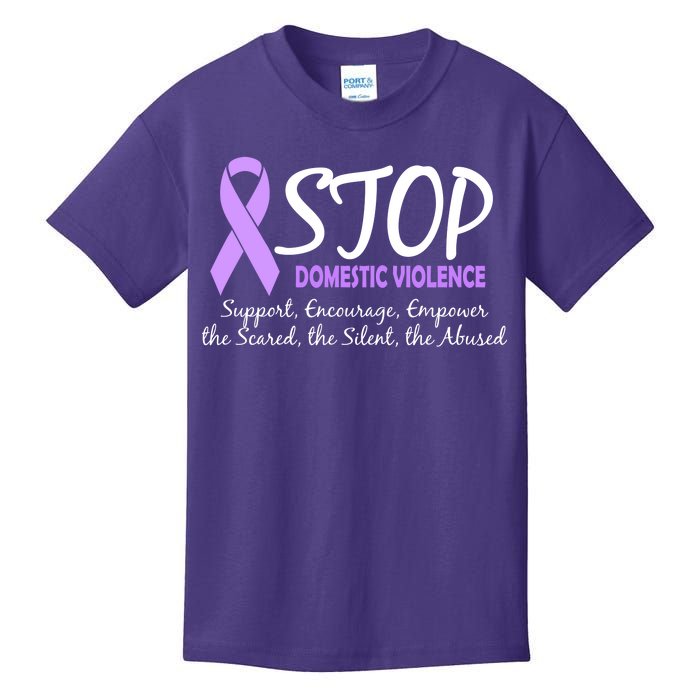 Stop Domestic Violence Kids T-Shirt