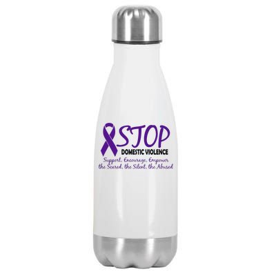 Stop Domestic Violence Stainless Steel Insulated Water Bottle