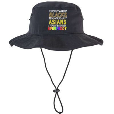 Stop Hate Against Blacks Against Asians and Everybody Else Bucket Hat