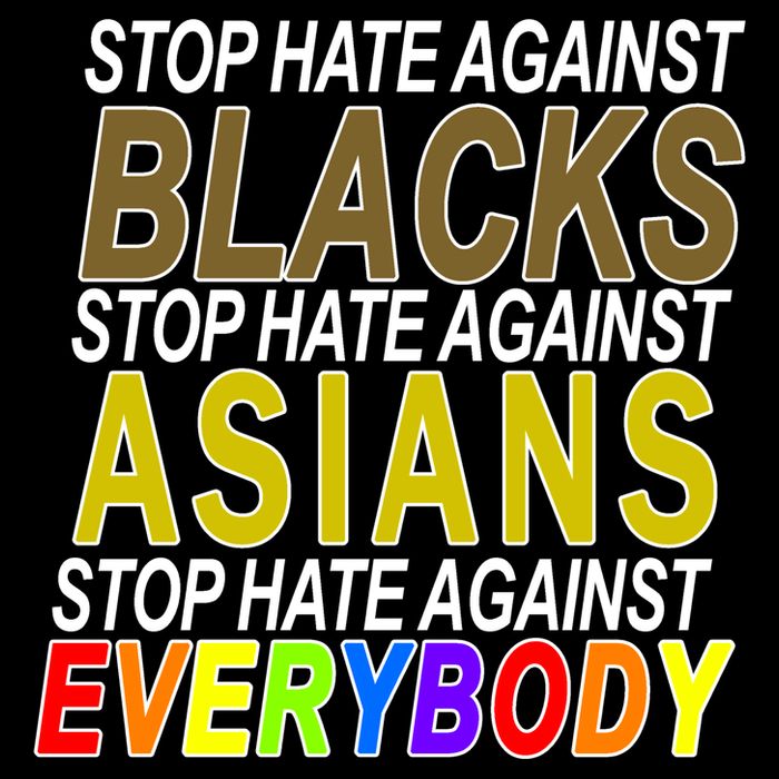 Stop Hate Against Blacks Against Asians and Everybody Else Kids T-Shirt