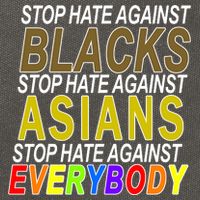 Stop Hate Against Blacks Against Asians and Everybody Else Cotton Canvas Backpack