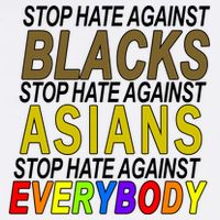 Stop Hate Against Blacks Against Asians and Everybody Else Garment-Dyed Sweatshirt