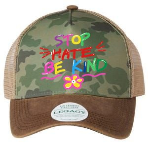 Stop Hate Be Kind Legacy Tie Dye Trucker Hat