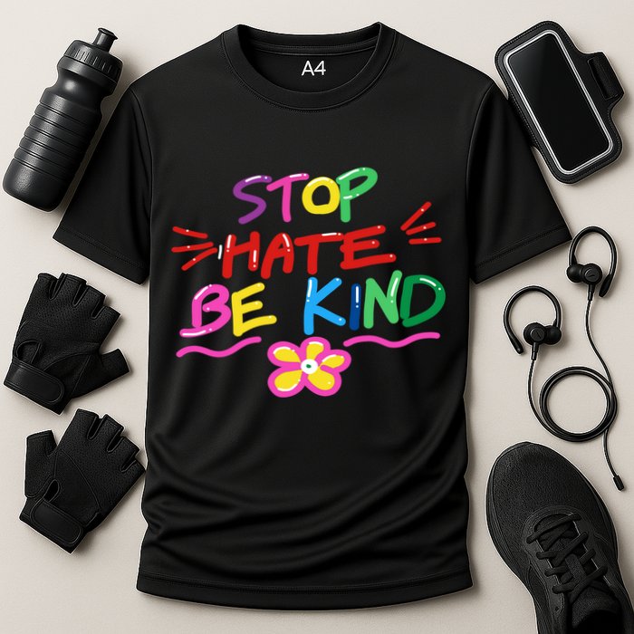 Stop Hate Be Kind Cooling Performance Crew T-Shirt