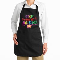 Stop Hate Be Kind Full-Length Apron With Pockets