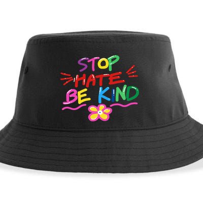 Stop Hate Be Kind Sustainable Bucket Hat