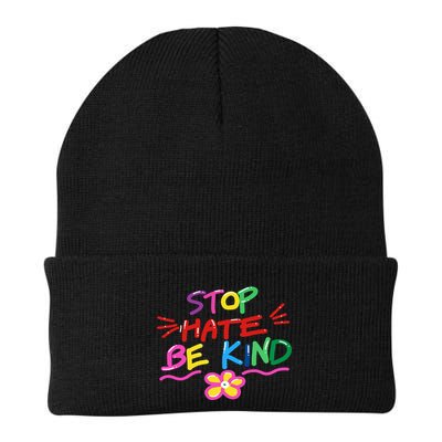 Stop Hate Be Kind Knit Cap Winter Beanie