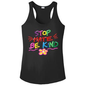 Stop Hate Be Kind Ladies PosiCharge Competitor Racerback Tank