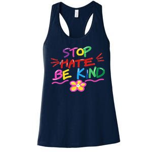 Stop Hate Be Kind Women's Racerback Tank