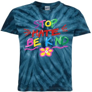 Stop Hate Be Kind Kids Tie-Dye T-Shirt