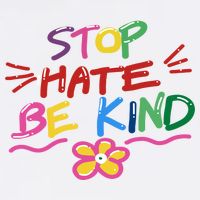 Stop Hate Be Kind Garment-Dyed Sweatshirt