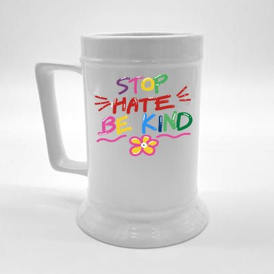 Stop Hate Be Kind Beer Stein