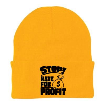 Stop Hate for Profit Money Bag Knit Cap Winter Beanie