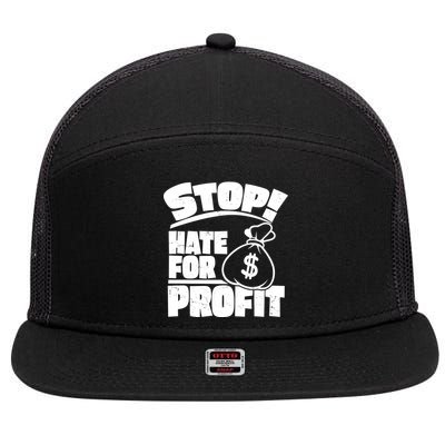 Stop Hate for Profit Money Bag 7 Panel Mesh Trucker Snapback Hat