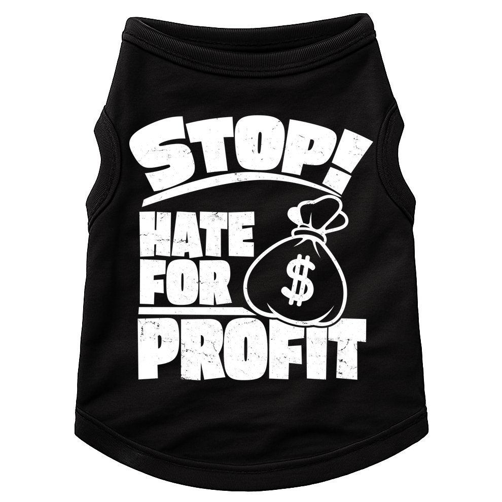 Stop Hate for Profit Money Bag Doggie Tank