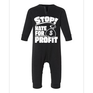 Stop Hate for Profit Money Bag Infant Fleece One Piece