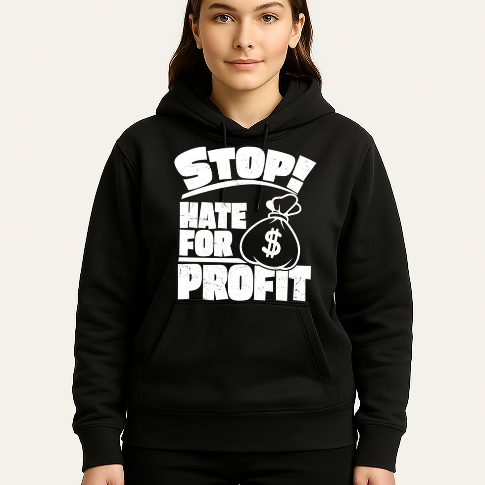Stop Hate for Profit Money Bag Hoodie