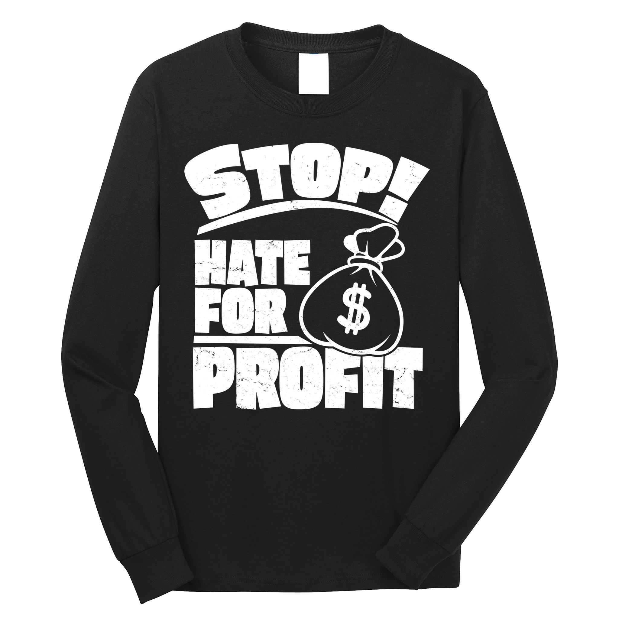 Stop Hate for Profit Money Bag Long Sleeve Shirt