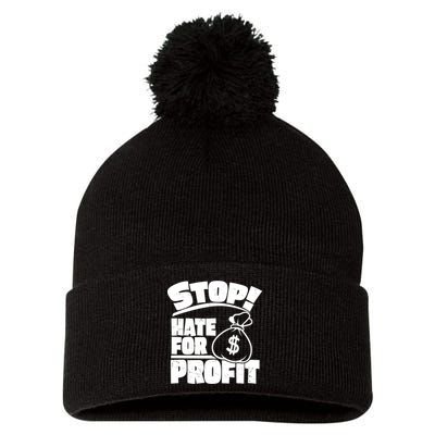 Stop Hate for Profit Money Bag Pom Pom 12in Knit Beanie