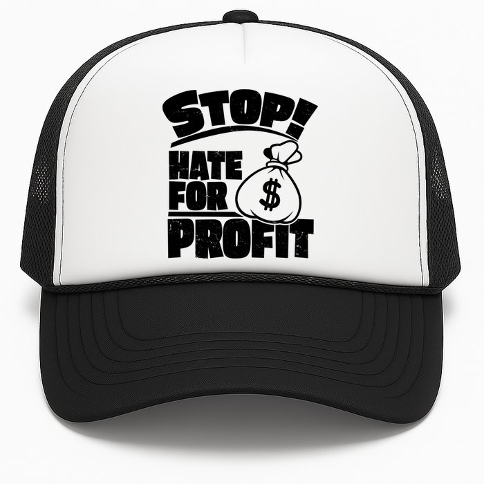 Stop Hate for Profit Money Bag Trucker Hat