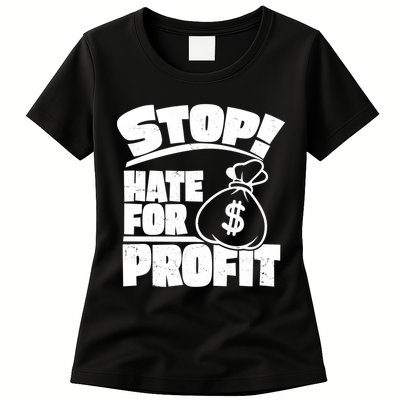 Stop Hate for Profit Money Bag Womens T-Shirt