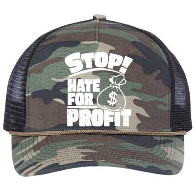 Stop Hate for Profit Money Bag Retro Rope Trucker Hat Cap