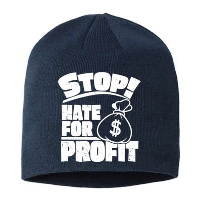 Stop Hate for Profit Money Bag Sustainable Beanie