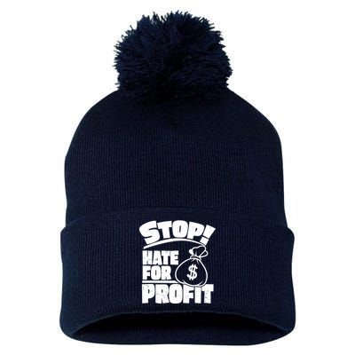 Stop Hate for Profit Money Bag Pom Pom 12in Knit Beanie