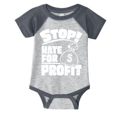 Stop Hate for Profit Money Bag Infant Baby Jersey Bodysuit