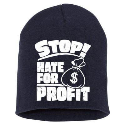 Stop Hate for Profit Money Bag Short Acrylic Beanie