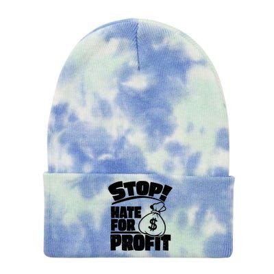 Stop Hate for Profit Money Bag Tie Dye 12in Knit Beanie