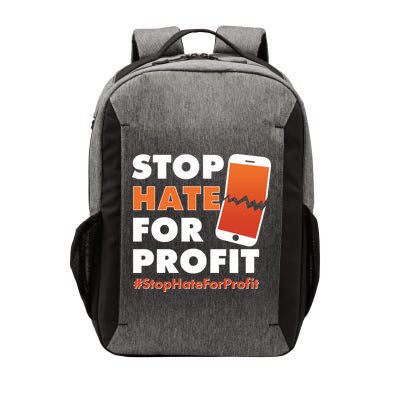 Stop Hate for Profit #StopHateForProfit Cracked Cell Phone Vector Backpack