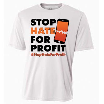 Stop Hate for Profit #StopHateForProfit Cracked Cell Phone Cooling Performance Crew T-Shirt