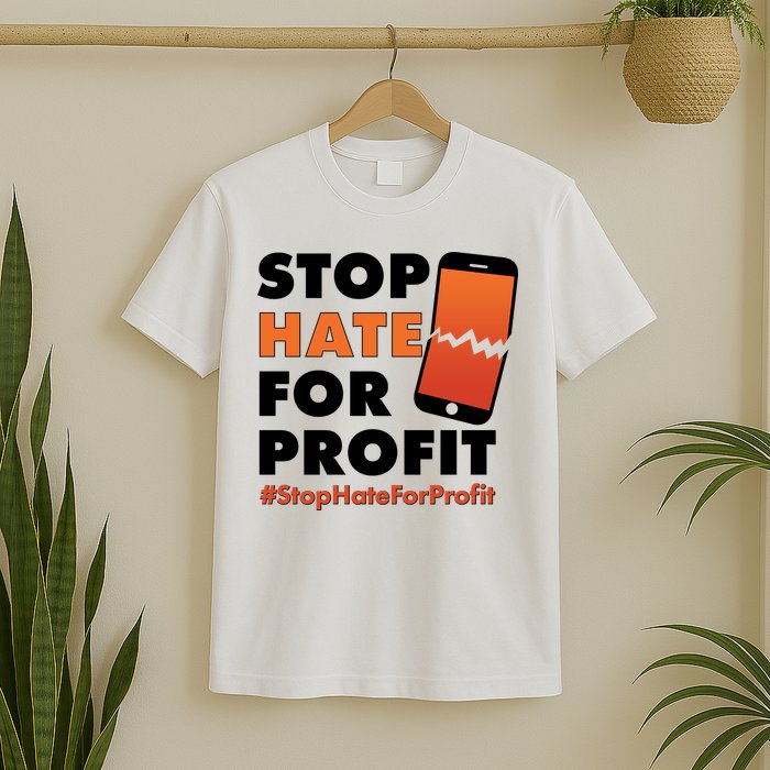 Stop Hate for Profit #StopHateForProfit Cracked Cell Phone T-Shirt