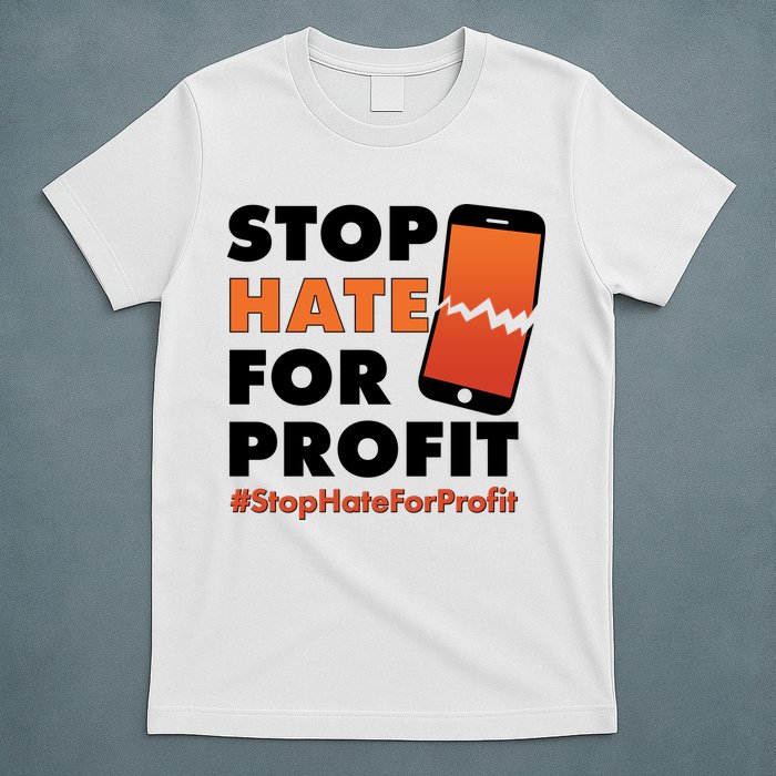 Stop Hate for Profit #StopHateForProfit Cracked Cell Phone T-Shirt