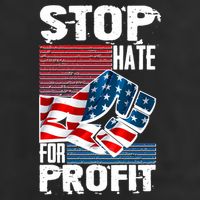 Stop Hate for Profit USA Flag Fist Golf Towel