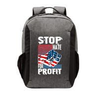 Stop Hate for Profit USA Flag Fist Vector Backpack