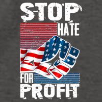 Stop Hate for Profit USA Flag Fist Vector Backpack