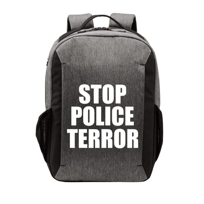 Stop Police Terror Vector Backpack