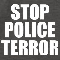 Stop Police Terror Vector Backpack