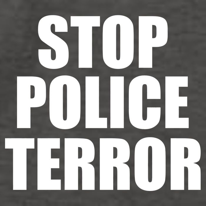 Stop Police Terror Vector Backpack