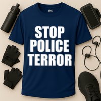 Stop Police Terror Cooling Performance Crew T-Shirt